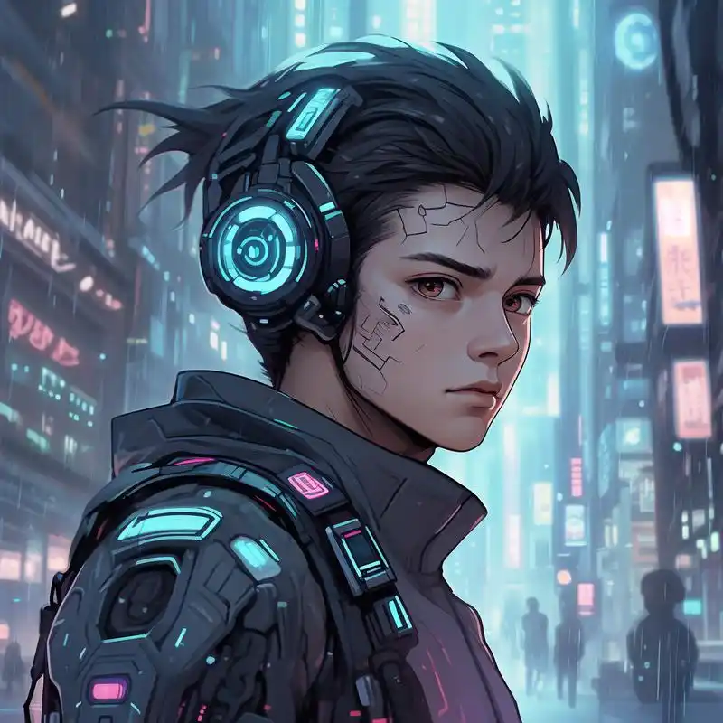 赛博朋克风99,男生专属qq头像 探索未来科技的魅力,赛博朋克风格