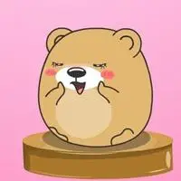 胖嘟嘟的卡通小熊头像