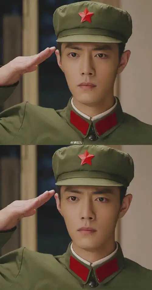 王牌部队肖战敬礼剧照