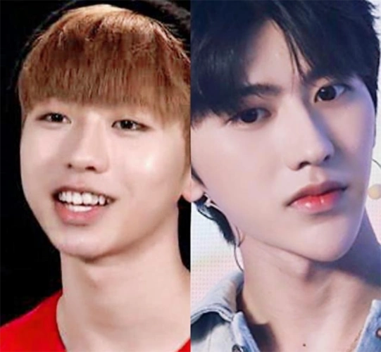 奔跑吧蔡徐坤吹气球下巴变形前后对比太明显整容实锤