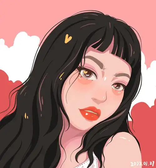 人像手绘插画|插画|创作习作|美丽又可爱的媛媛 - 原创作品 - 站酷 (z