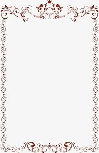 精美海报_精美花纹边框png素材-90设计
