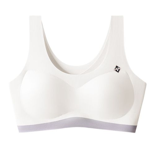 冰丝无痕少女发育期内衣无钢圈防凸点舒适可拆卸棉垫学生打底背心