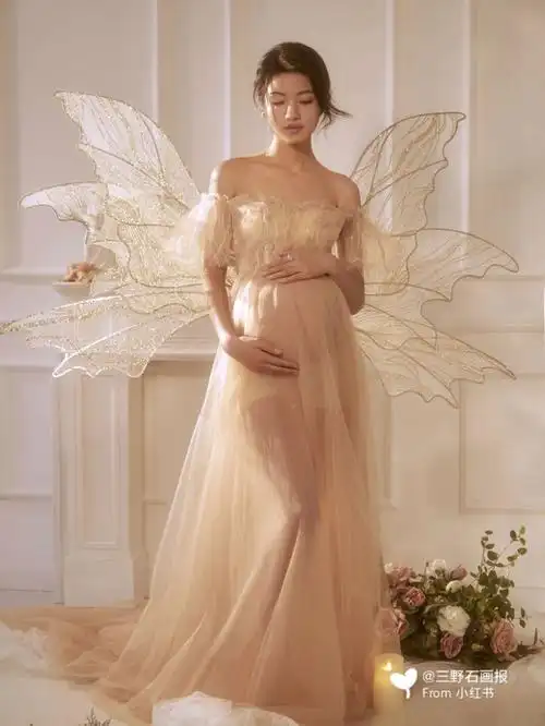 跌落人间的经理精灵系列孕照写真