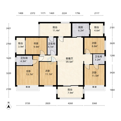 0㎡户型图户型图-三维家户型库