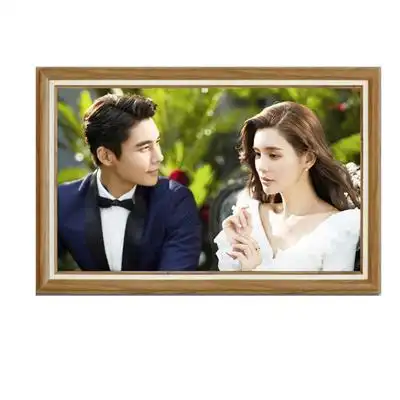 欧式婚纱照放大相框实木画框36寸影楼结婚照挂墙创意照片装裱定制