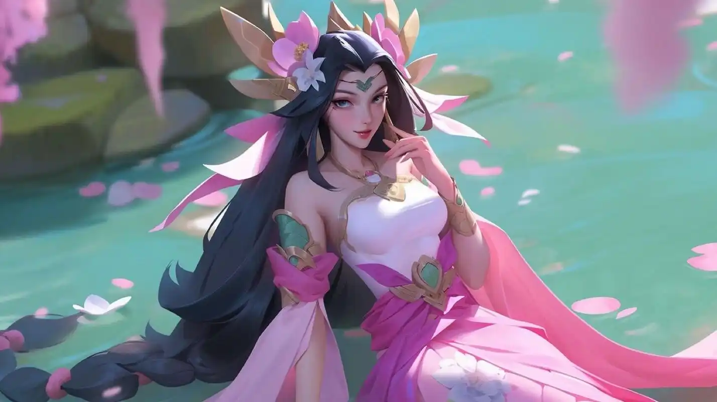 英雄联盟|娜美4k超清壁纸 midjourney重绘的lol高清壁纸, 取图方式