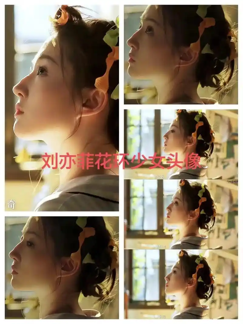 刘亦菲花环少女头像.#我又来送图啦 #刘亦菲 #刘亦菲绝美侧 - 抖音