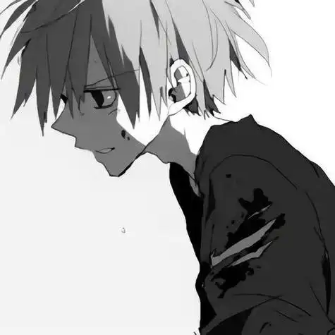 黑白酷炫动漫男生头像