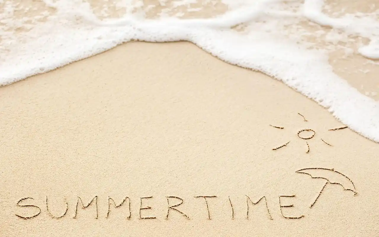 精选沙滩文字图片个性电脑桌面壁纸