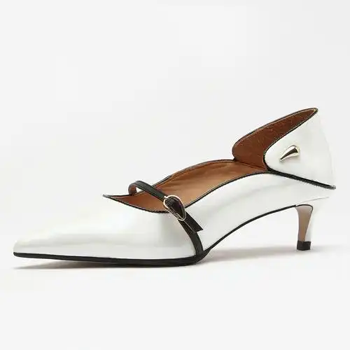 ajoy sahu/aj乔欣明星同款复古高跟鞋女鞋尖头猫跟