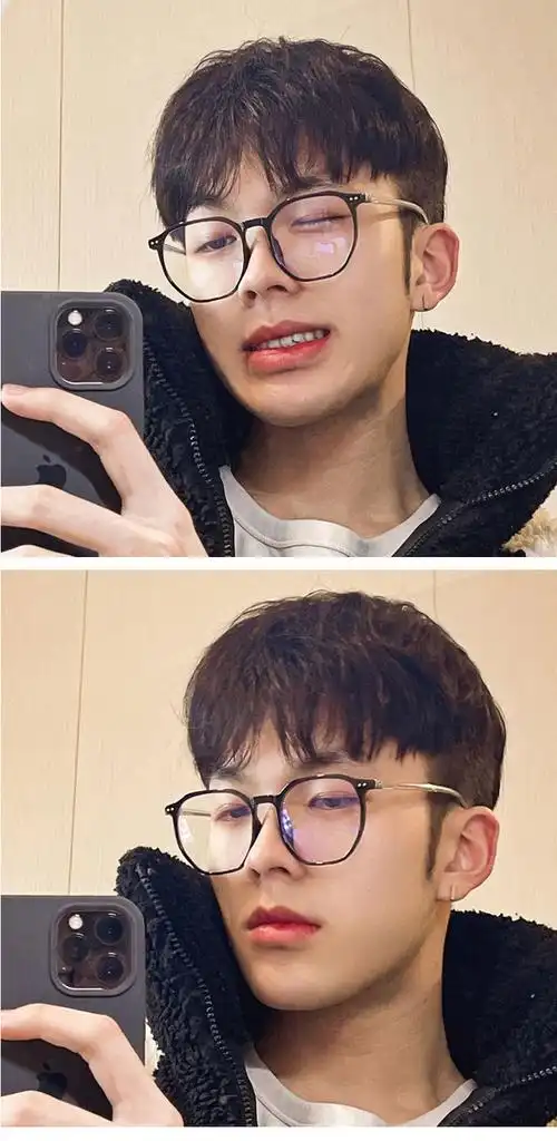 黑框近视眼镜男有度数可配学生潮流霸气防蓝光辐射痞帅超轻眼镜架亮