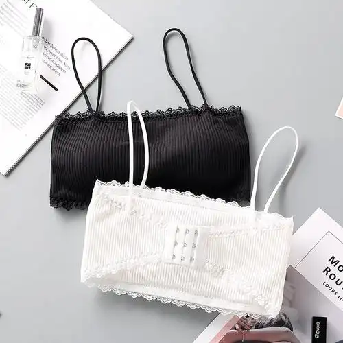 无肩带抹胸内衣女露肩上衣裹胸防走光打底吊带背心学生少女文胸