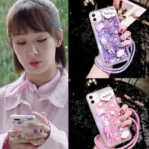 杨紫同款iphone13手机壳透明适用苹果12promax11全包通流沙防摔