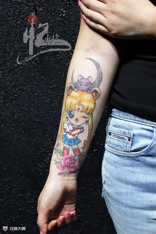 水冰月卡通人物纹身图案大全 - 纹身大咖