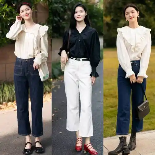 原创牛仔裤怎么穿出法式风格记住这3个搭配要领