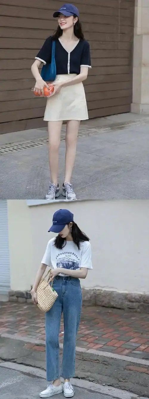 搭配参考适合韩系女生的夏日穿搭look