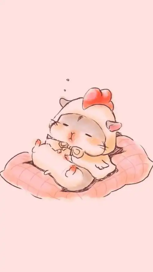 一组超萌的仓鼠困壁纸!喜欢就快抱走吧! #二次元