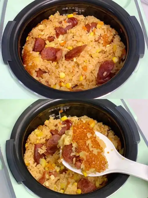 电饭煲做的煲仔饭电饭锅美食