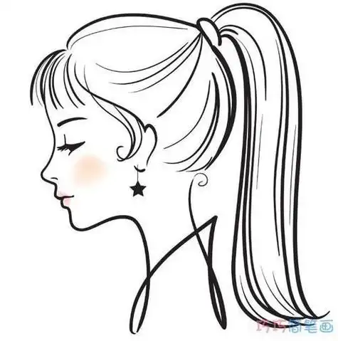 画法人物头像简笔画大全头像正面简笔画3侧脸人简笔画女侧脸和正脸的