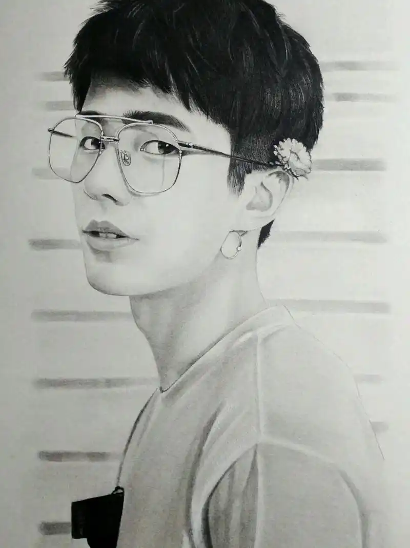 最好的我们,最好的余淮 最好的刘昊然~手绘素描刘昊然!帅炸啦!