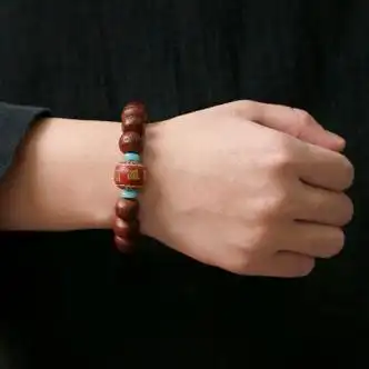 天成石都tianchengstone手串配饰男女尼泊尔精品原籽藏式文玩佛珠单圈