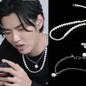 潮流合伙人吴亦凡同款珍珠男