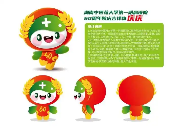 湖南中医药大学第一附属医院60周年院庆吉祥物与标识投票_征集发布网