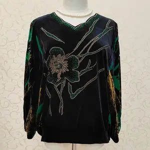 一品奴2022新品大码女装妈妈金丝绒宽松上衣蝙蝠袖洋气显瘦小衫