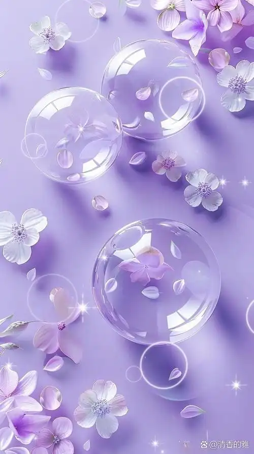动态连更挑战#  夏日的紫色魔法水晶球壁纸