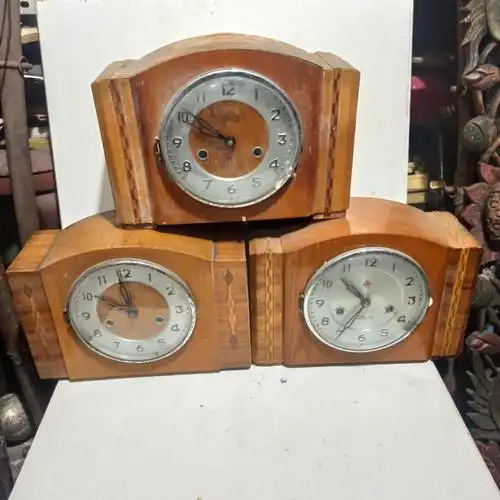 【钟表老式古董机械坐钟座钟555钟十五天 老钟表 包含钟摆件怀旧