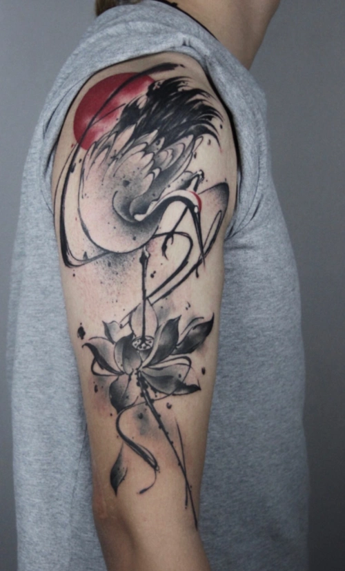 水墨画纹身图案中国风4