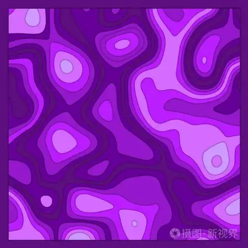 矢量抽象剪纸3d 艺术风格背景-深紫色和淡薰衣草紫色颜色