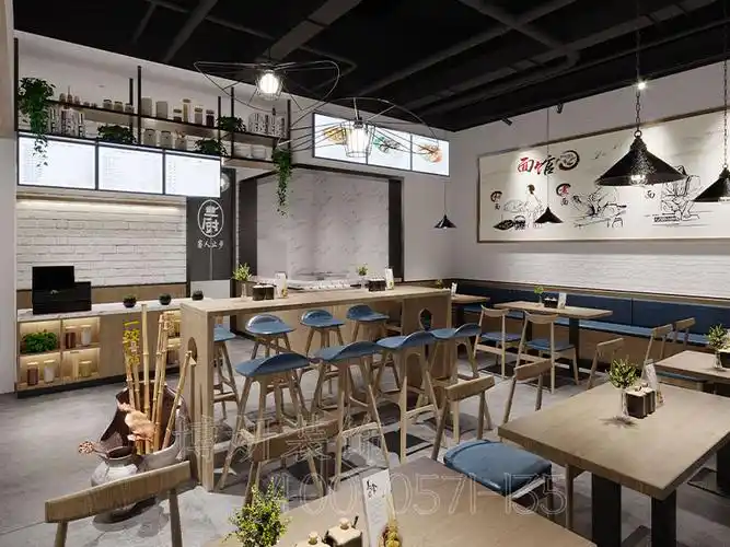 嘉兴饺子馆装修设计案例效果图