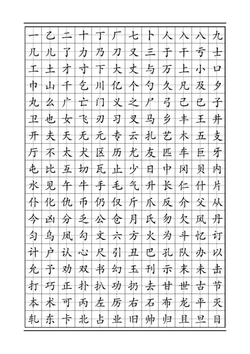 楷体字帖2500字11(doc)_文档下载