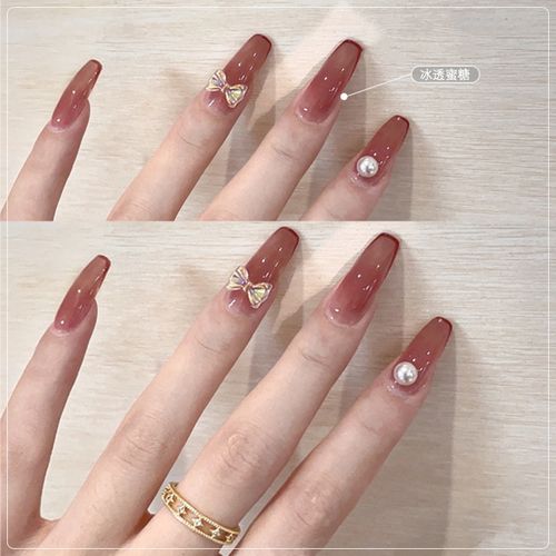 网红冰透蜜糖透裸色甲油胶2021年新款果冻流行色美甲店专用光疗胶