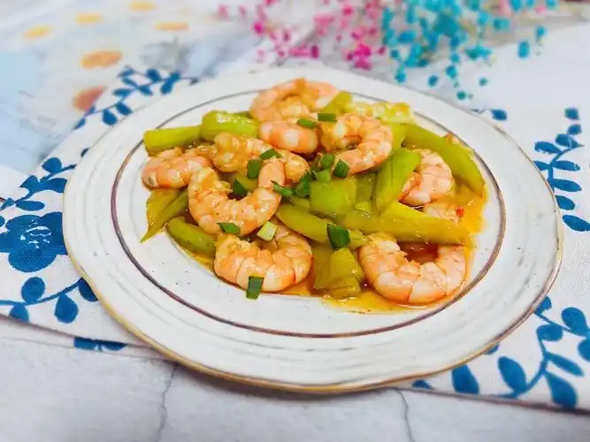 丝瓜炒虾仁
