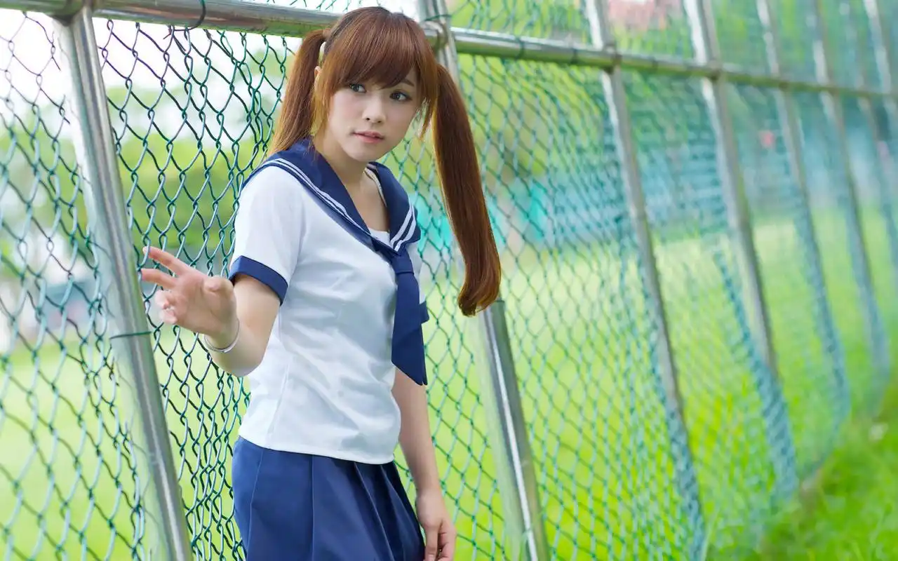 毕业季清纯可爱校园美女校服诱惑桌面壁纸第二辑