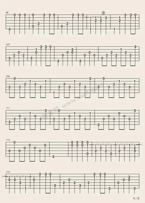 faded (fade) 指弹-吉他谱