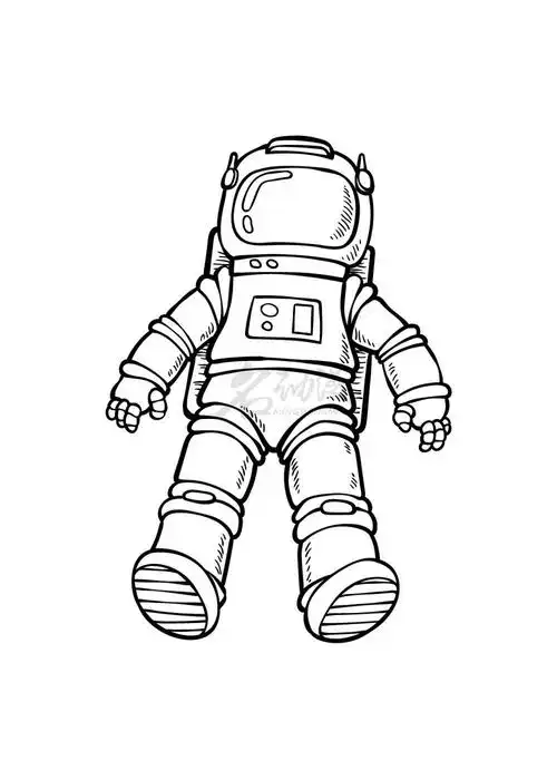 宇航服绘画技法,教你画超简单宇航服