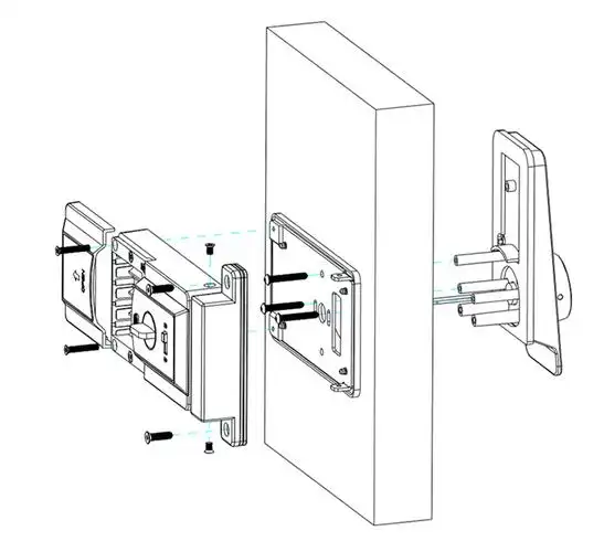兴雅老式铁门指纹锁app蓝牙电子密码锁外装防盗复合牛头辅助门锁的