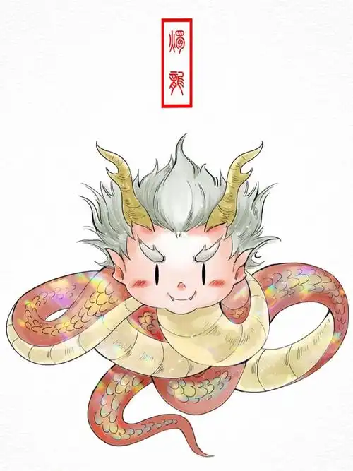 插画山海经系列烛龙