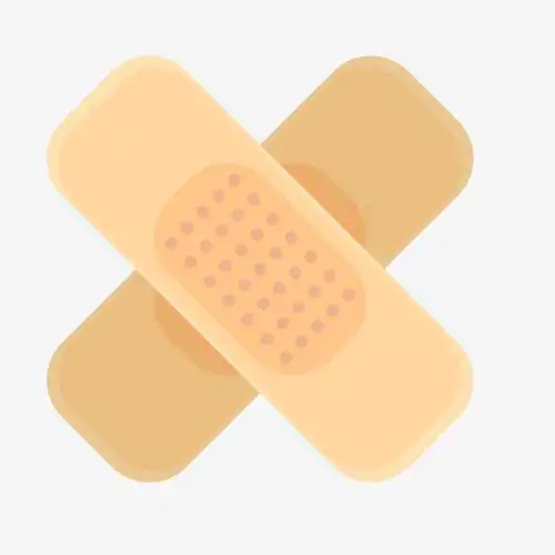 卡通创可贴设计矢量图