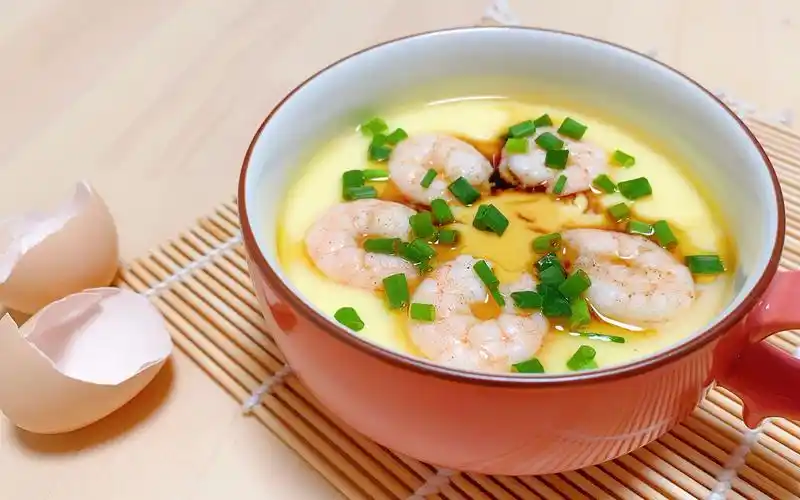 虾仁蒸鸡蛋—美味嫩滑,下饭神菜_哔哩哔哩 (゜-゜)つロ 干杯~-bili