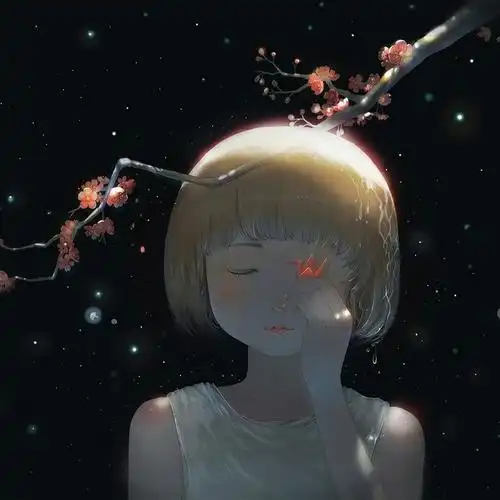 女生头像 插画头像 千纸鹤