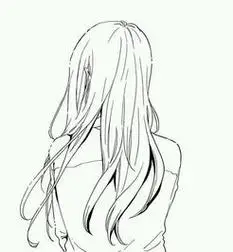 女生背影简笔画女生背影简笔画手绘