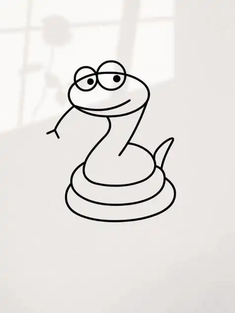 儿童简笔画之蛇