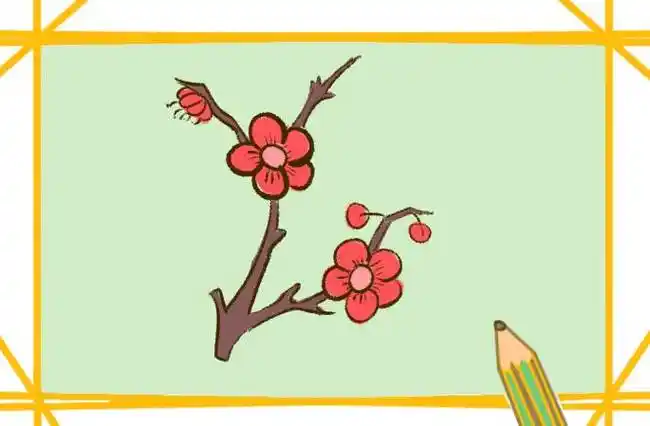 梅花图片简笔画 梅花图片简笔画手绘