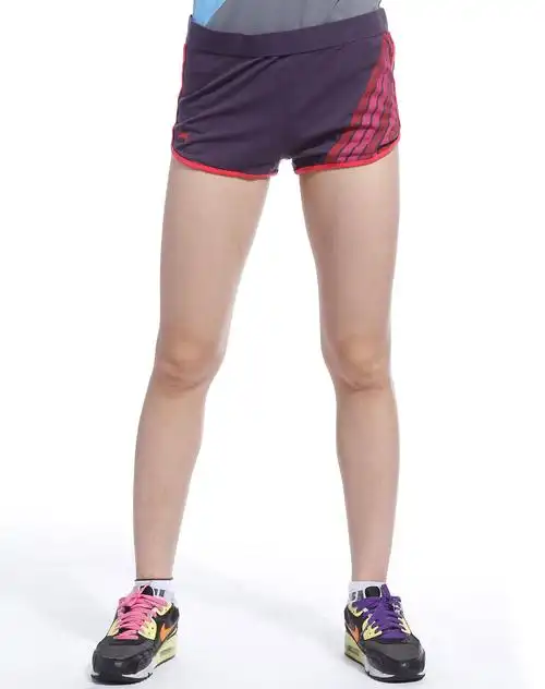 李宁女装专场女款紫色运动短裤