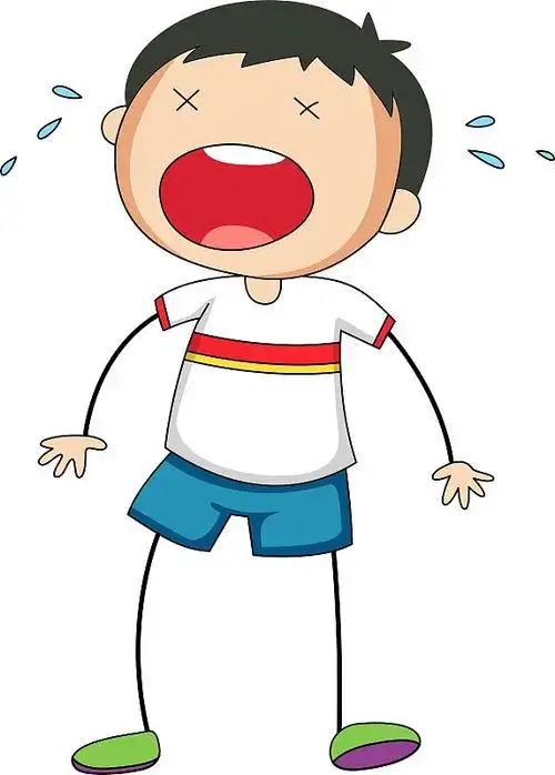 男孩在哭图片